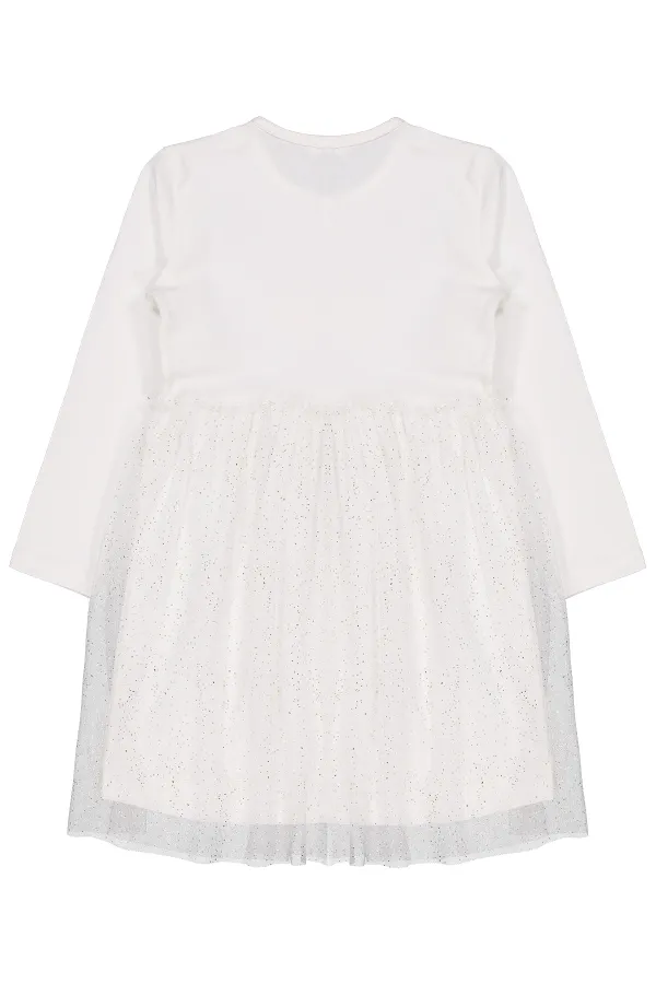 Girl's Vest and Dress 6-9 Years Old Ecru - Package