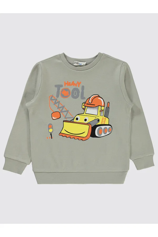 Boy Sweatshirt 2-5 Years Soft Gray - Package