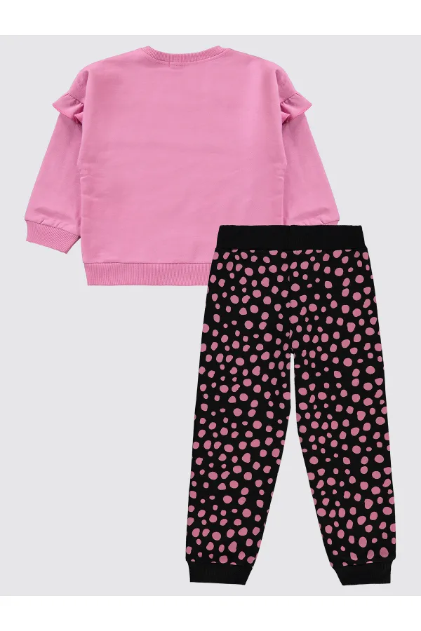 Girls Tracksuit Set 2-5 Years Old Peony Pink - Package