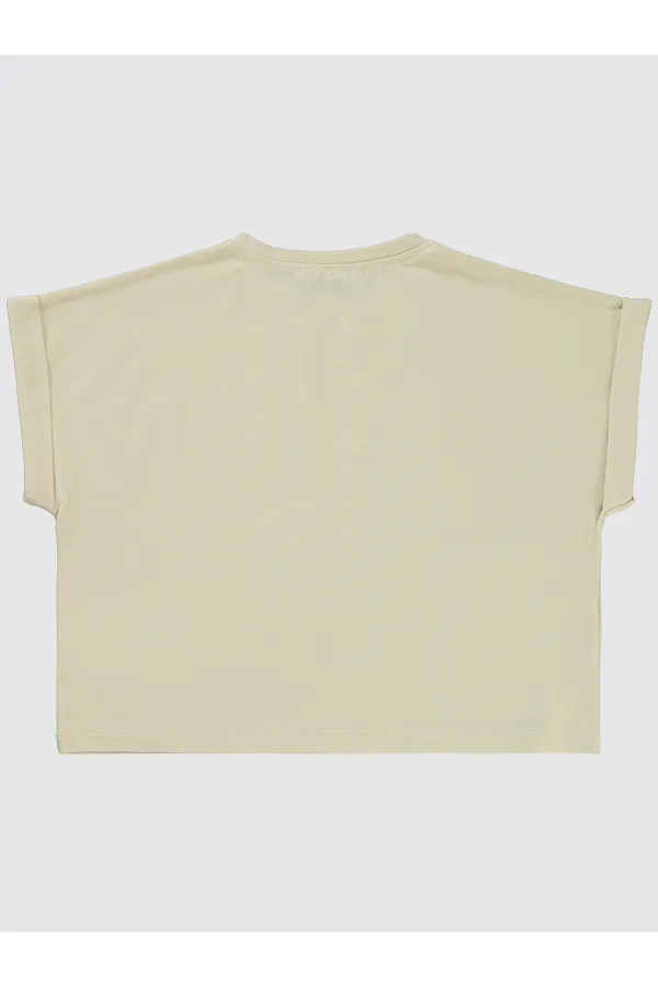 Girl's T-Shirt 10-13 Years Beige - Package