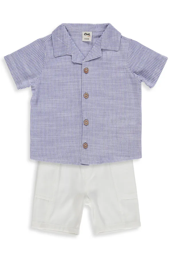 Bebek Takım 0-24 Ay Mavi - Paket