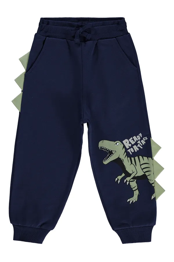 Pantalon de survêtement garçon, 2-5 ans, bleu marine - Lot