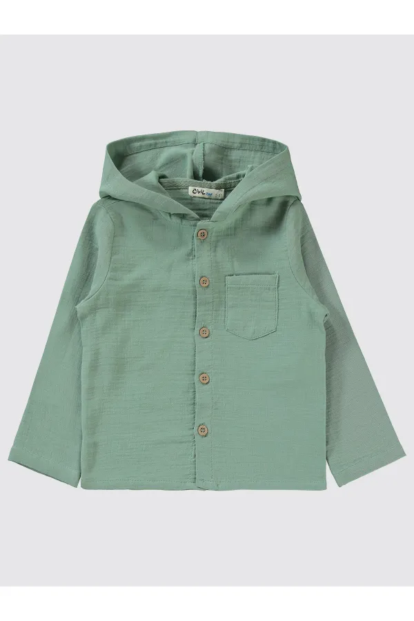 Costume garçon 2-5 ans kaki doux - Emballage