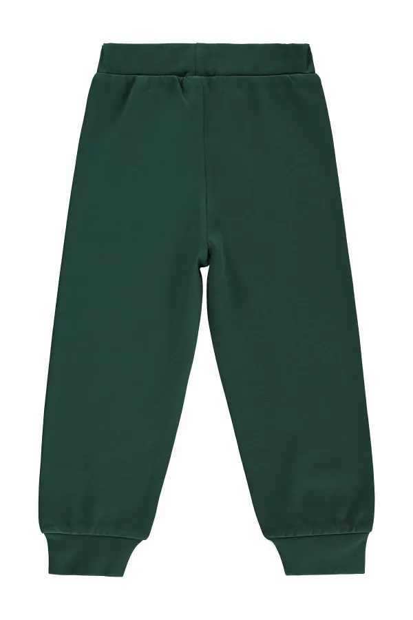 Erkek Çocuk Eşofman Altı Km 2-5 Yaş Çam Yeşili - Paket