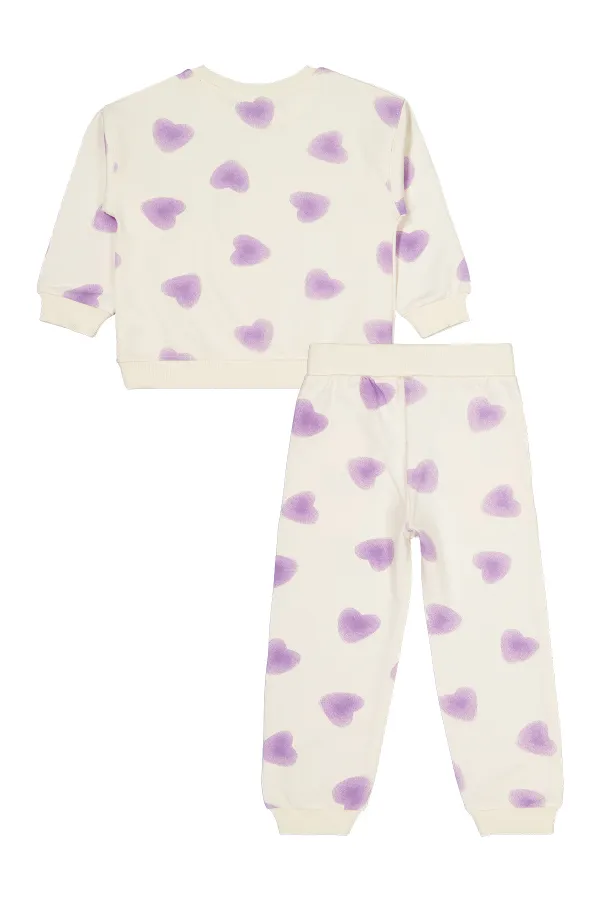 Girls Tracksuit Set 2-5 Years Old Ecru - Package