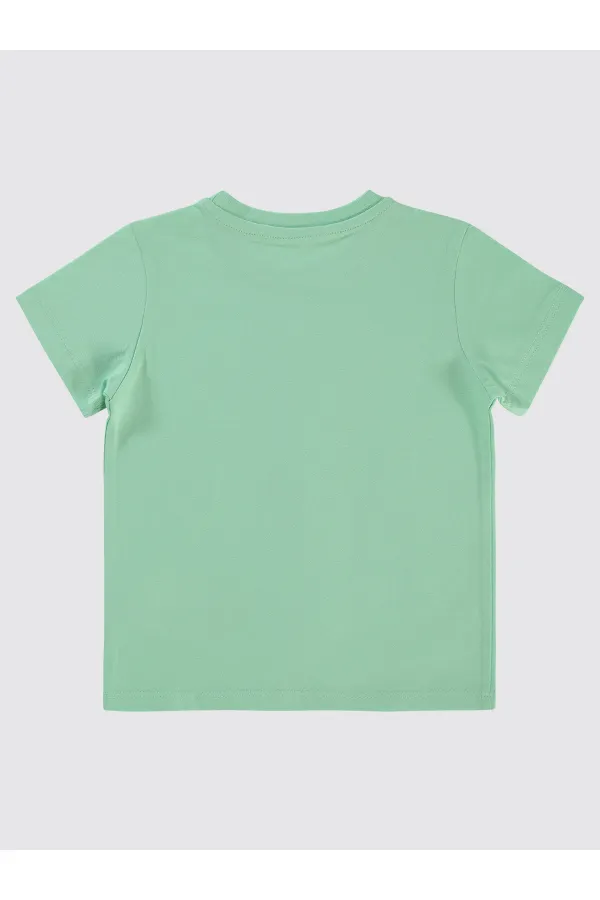 T-shirt garçon 2-5 ans vert turquoise - Lot