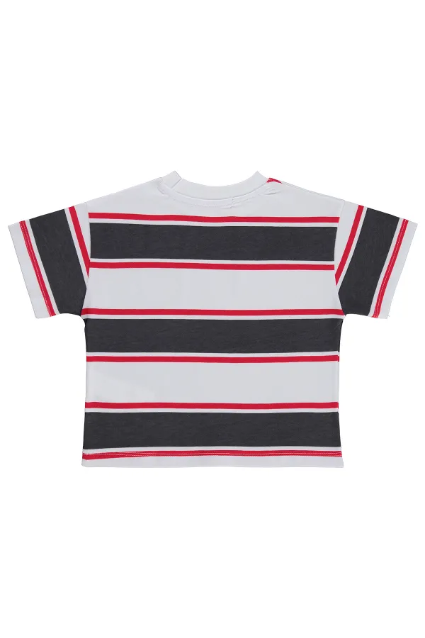T-shirt garçon, 2-5 ans, blanc - Lot