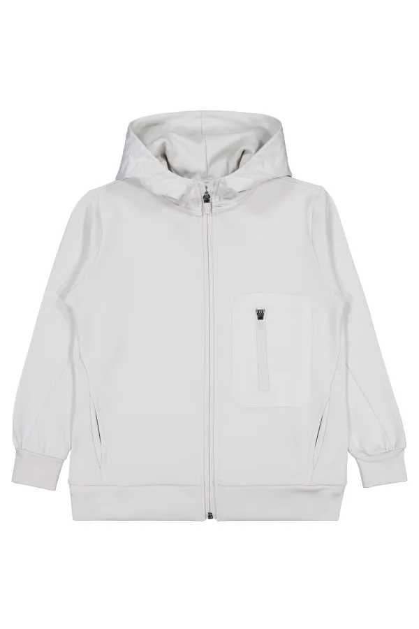 Gilet garçon 10-13 ans Gris clair - Emballage