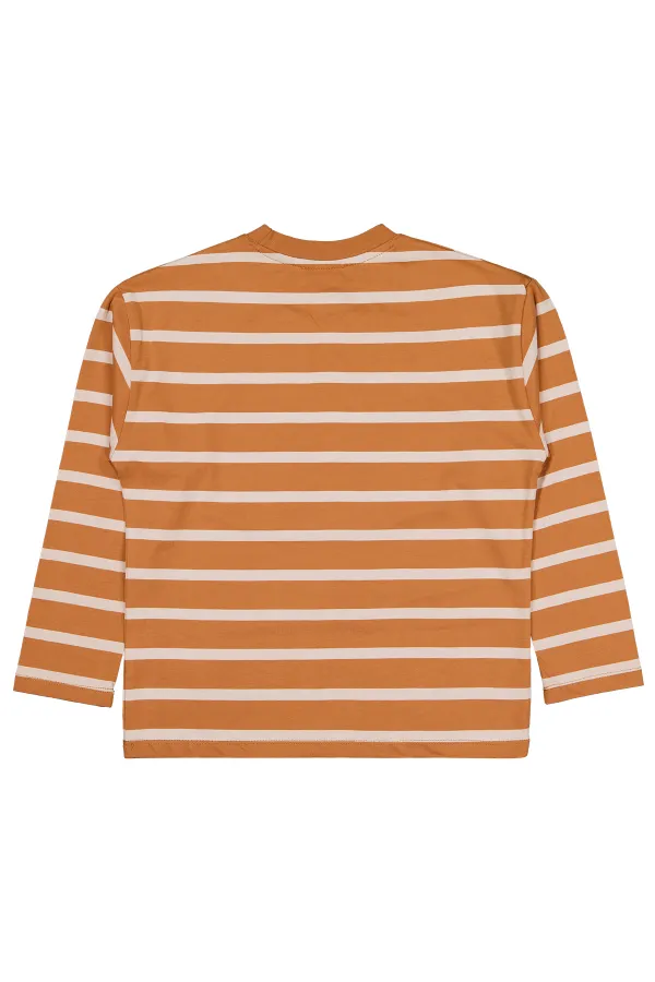 Sweat-shirt garçon 6-9 ans, couleur cannelle - Emballage