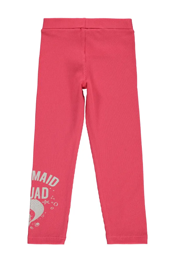 Kız Çocuk Tayt 6-9 Yaş Nar - Paket