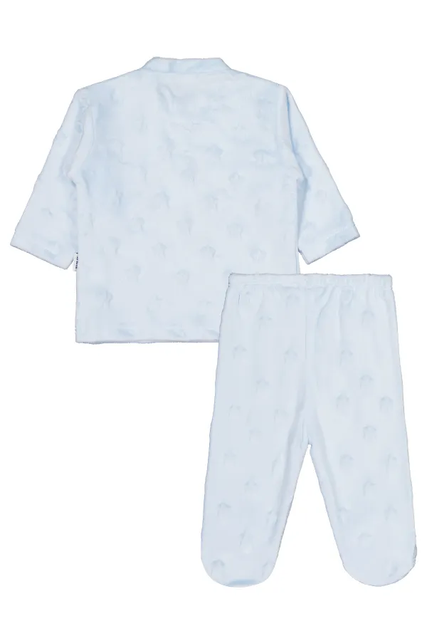 Baby Pajama Set 0-24 Months Blue - Package