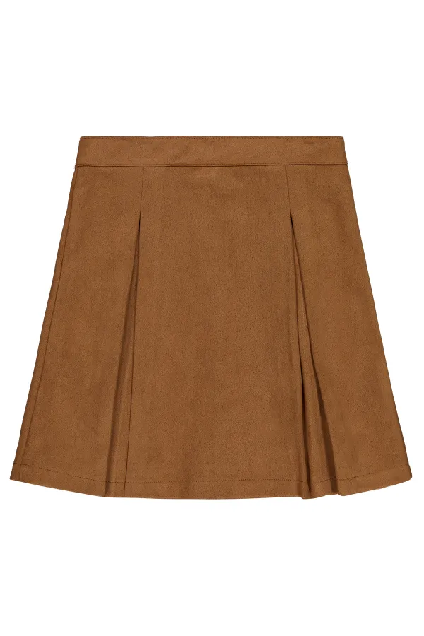 Jupe marron pour fille de 6 à 9 ans - Emballage