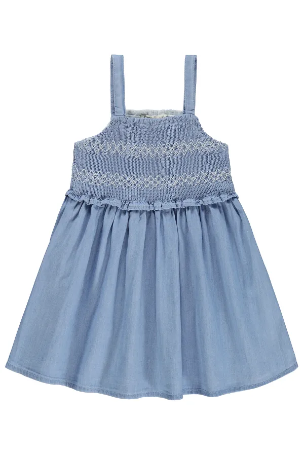 Combinaison et robe pour filles, 2-5 ans, bleu clair - Emballage