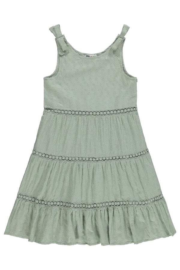 Girls' Jumpsuit and Dress, Ages 10-13, Light Green - Package