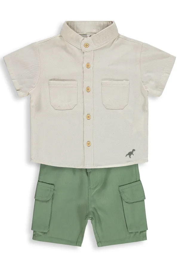 Bebek Takım 0-24 Ay Taş Rengi - Paket