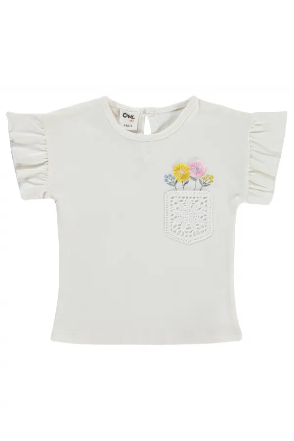 T-shirt bébé 0-24 mois, écru - Emballage