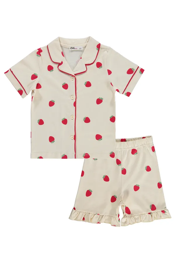Kız Çocuk Pijama Takımı 2-5 Yaş FilDişi - Paket