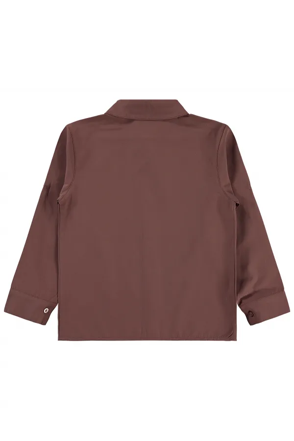 Boys' Shirt Set 10-13 Years Light Brown - Package