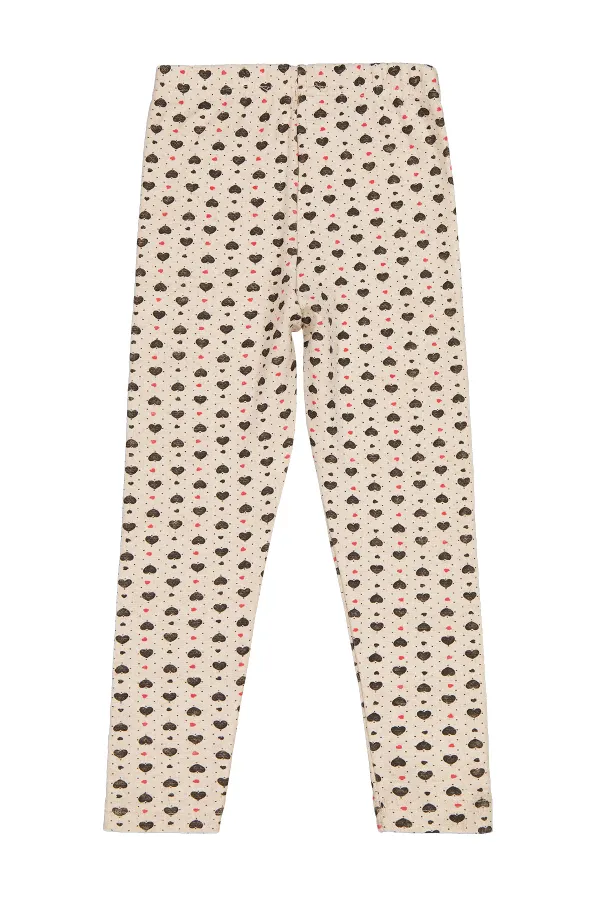 Leggings pour filles Km 10-13 ans Écru - Emballage