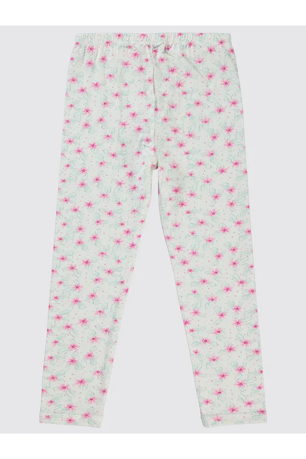 Collants pour filles de 6 à 9 ans, écru - Paquet