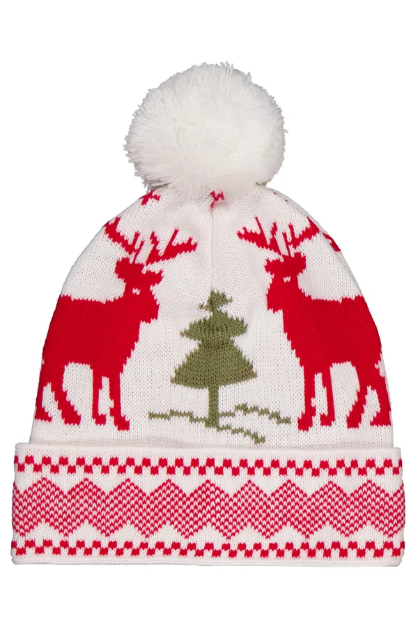 Kız Çocuk Atkı Bere Eldiven Setleri 6-9 Yaş Ekru - Paket