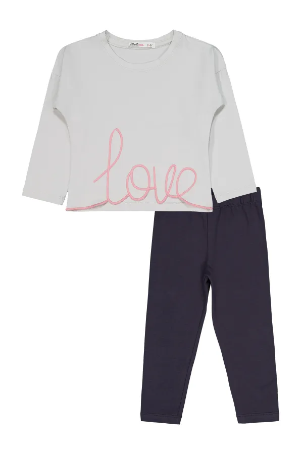 Girls' Set 2-5 Years Old Gray - Package