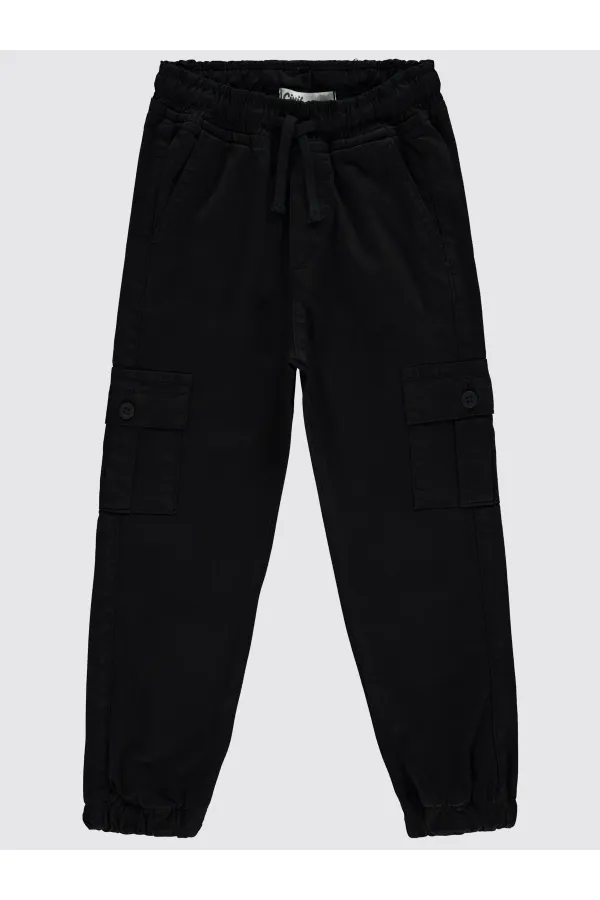 Girl's Trousers 6-9 Years Old Black - Pack