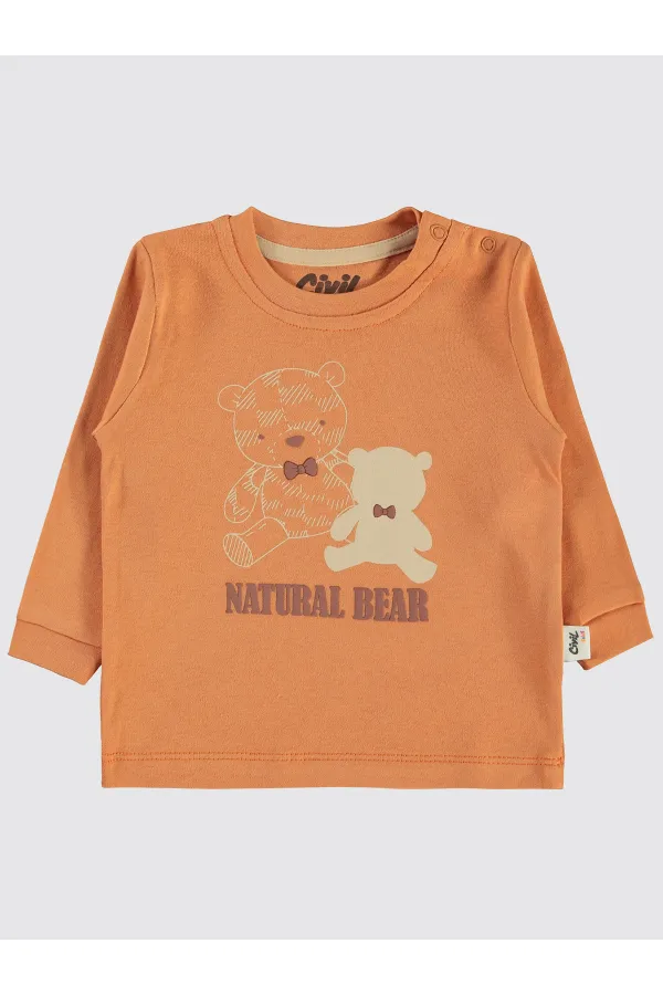 Sweat-shirt bébé 0-24 mois Cannelle - Lot