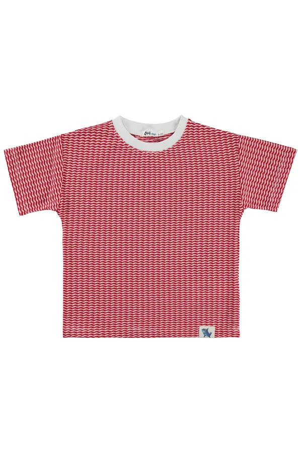 Lot de t-shirts rouges pour garçons de 2 à 5 ans