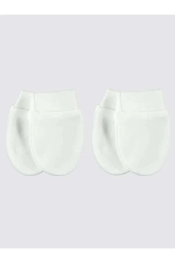 Gants pour bébé 0-24 mois écru - Lot