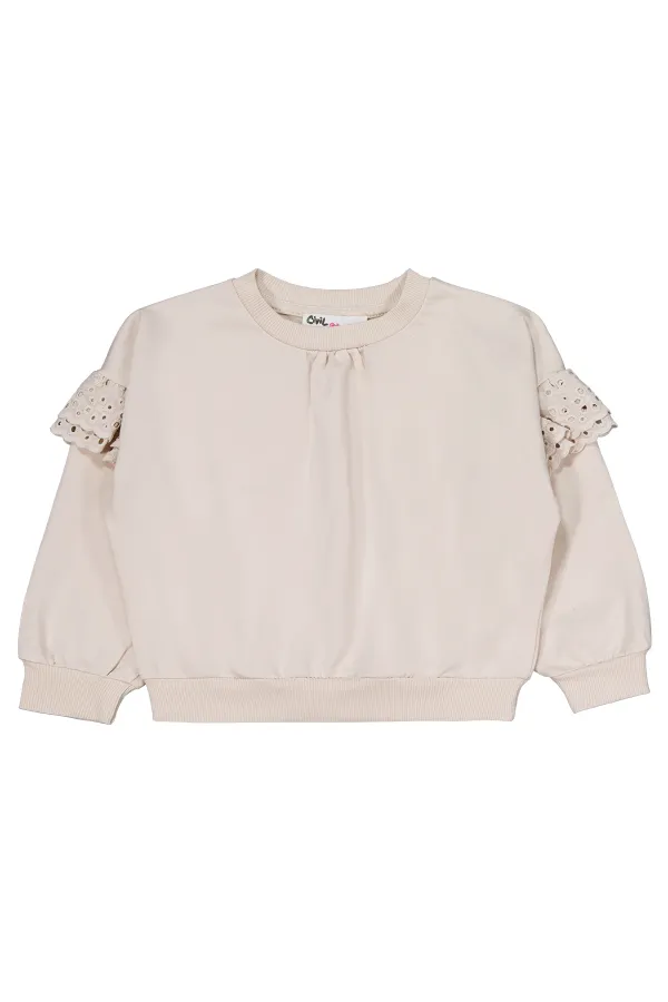 Girls Tracksuit Set for 6-9 Years Old Stone Color - Package