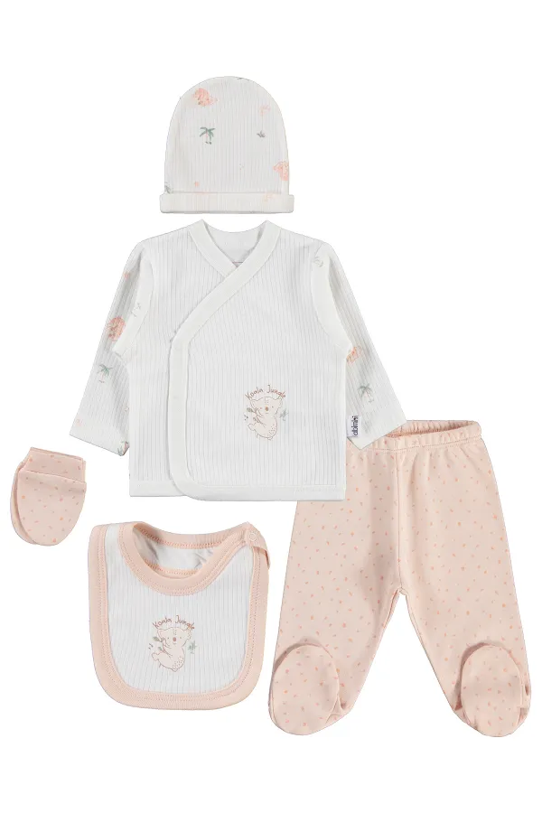 Bebek Zıbın Takımları 0-24 Ay Pudra - Paket