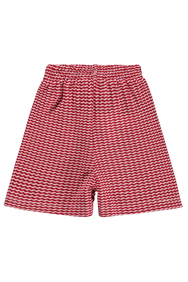 Short garçon, 2-5 ans, rouge - Lot
