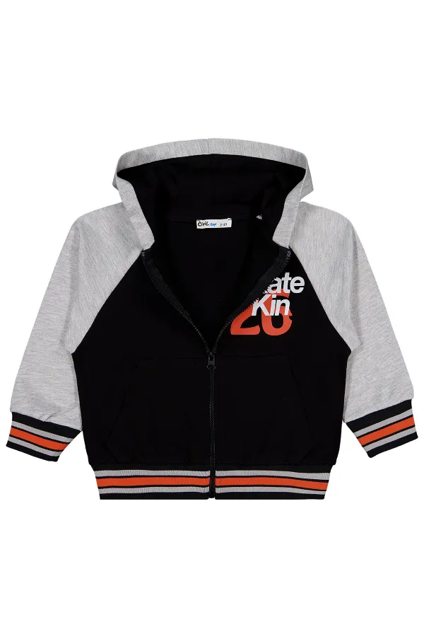 Erkek Çocuk Hırka 2-5 Yaş Siyah - Paket