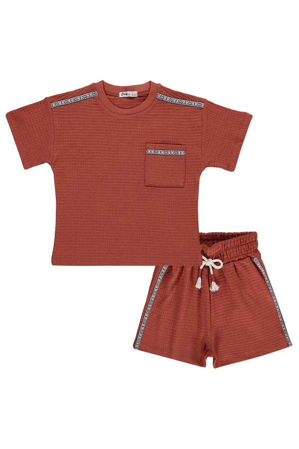 Boys' Team Set 2-5 Years Old, Terracotta - Pack
