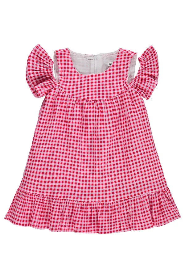 Girls' Jumpsuit and Dress Set, Ages 2-5, Red - Package