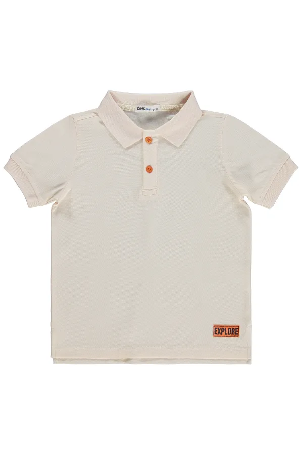 T-shirt garçon, 10-13 ans, ivoire - Lot