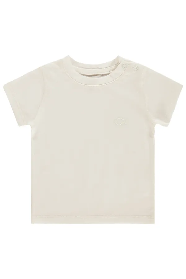 Bebek Tişört Km 0-24 Ay Açık Bej - Paket