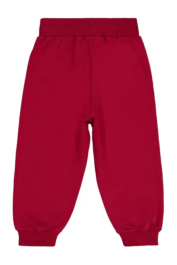 Erkek Çocuk Eşofman Altı 2-5 Yaş Bordo - Paket