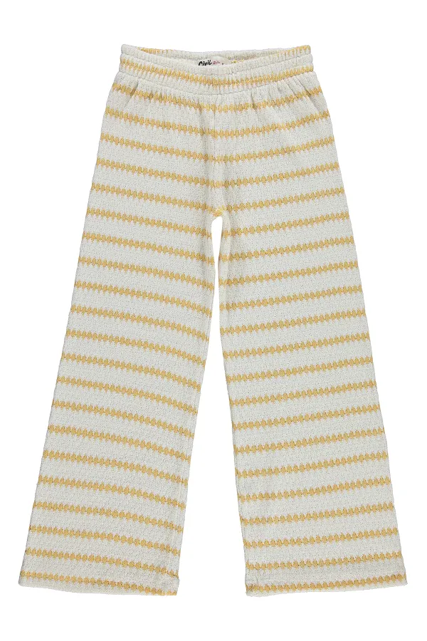 Girls' Trousers, Ages 10-13, Mustard - Pack