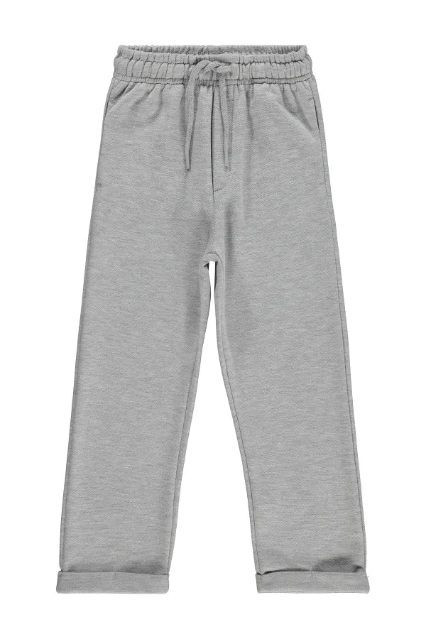 Pantalon garçon, 6-9 ans, gris chiné - Lot