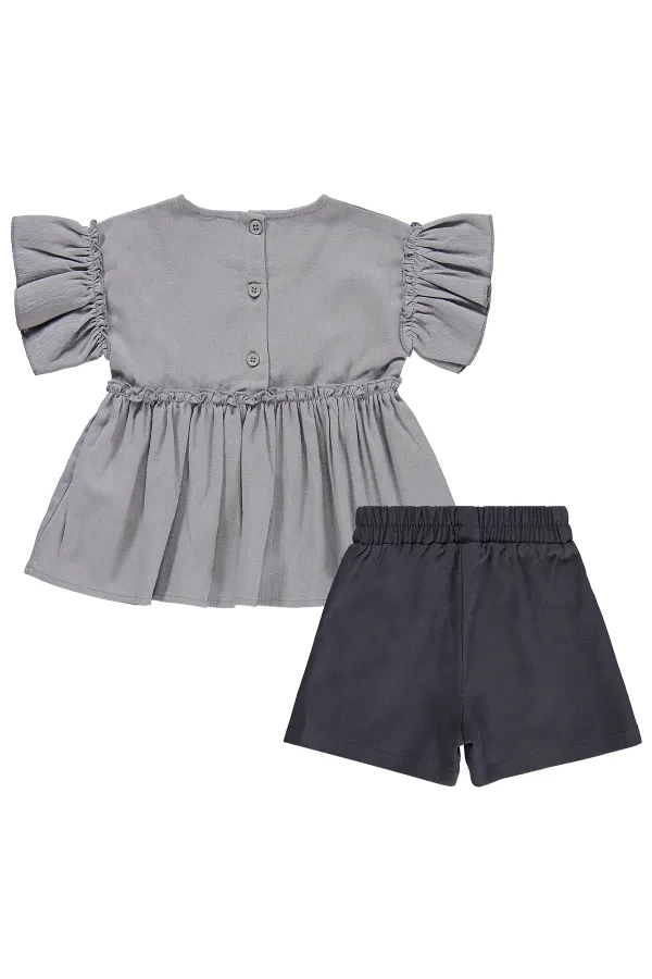 Ensemble d'équipe pour filles 2-5 ans Gris - Pack