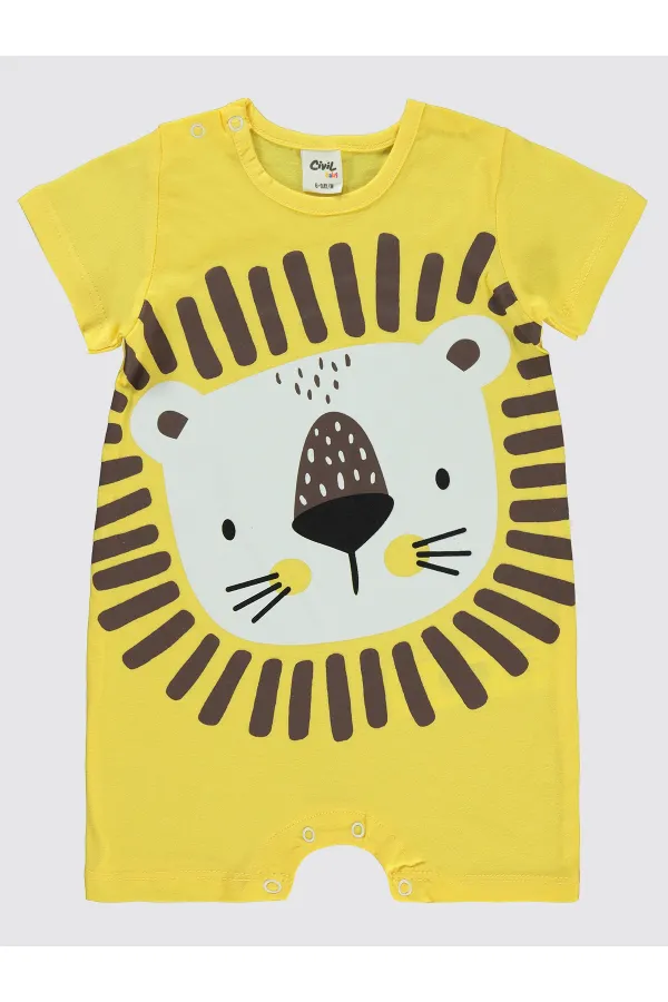 Baby Rompers 0-24 Months Light Yellow - Package