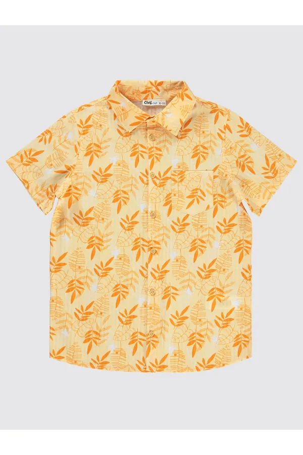 Erkek Çocuk Gömlek 10-13 Yaş Oranj - Paket