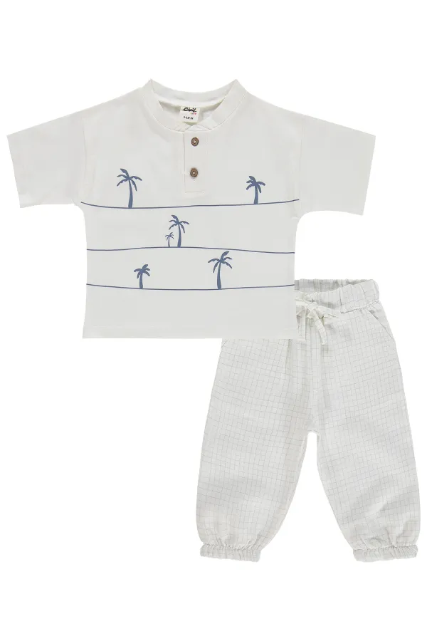 Ensemble bébé 0-24 mois, blanc cassé - Emballage