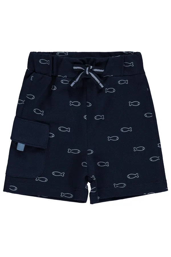 Bebek Şort 0-24 Ay Lacivert - Paket