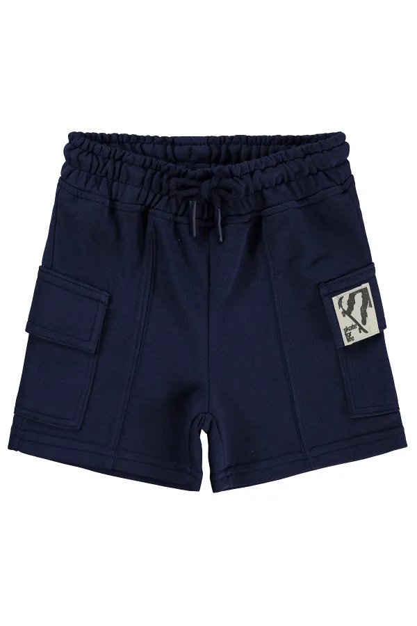 Pantalon Capri garçon, 2-5 ans, bleu marine - Lot