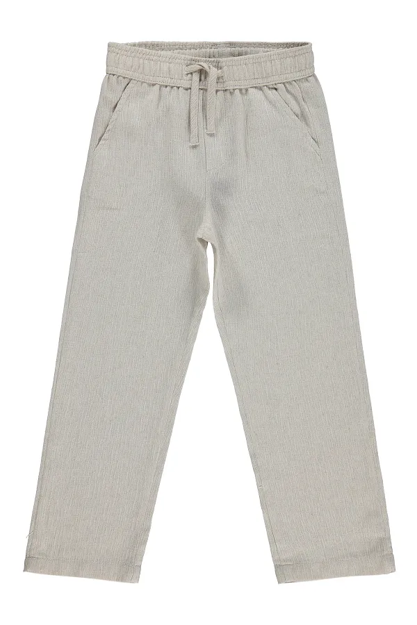 Boys' Trousers, Ages 6-9, Beige - Pack