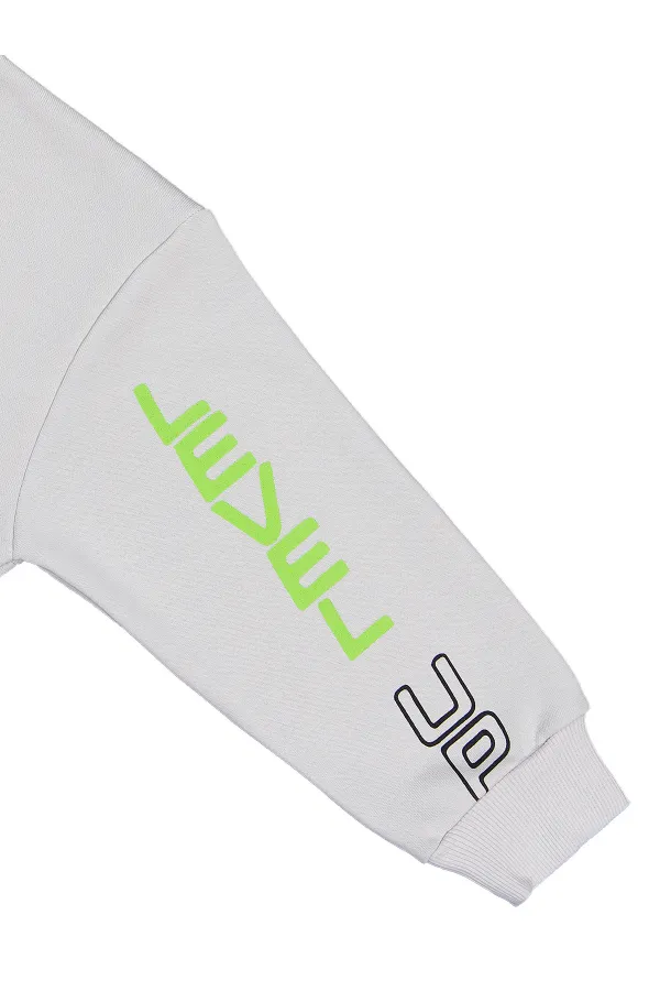 Erkek Çocuk Sweatshirt 10-13 Yaş Açık Gri - Paket