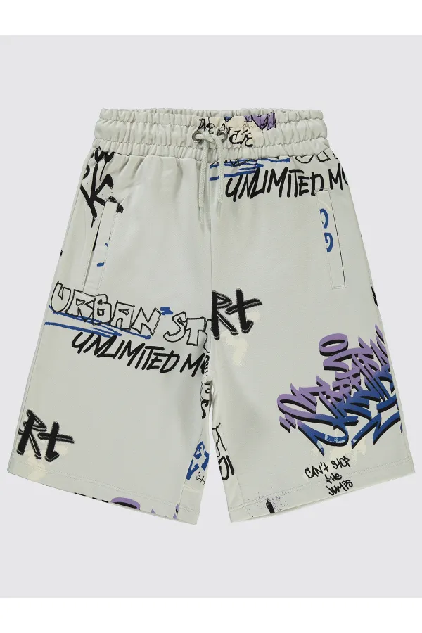 Erkek Çocuk Kapri 6-9 Yaş Açık Gri - Paket